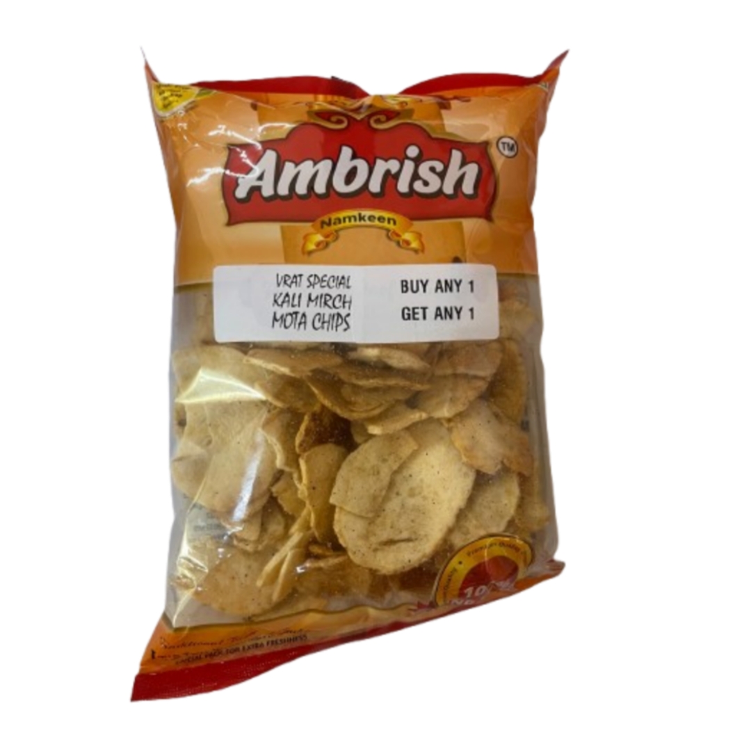Ambrish Vrat Special Kali Mirch Mota Chips 